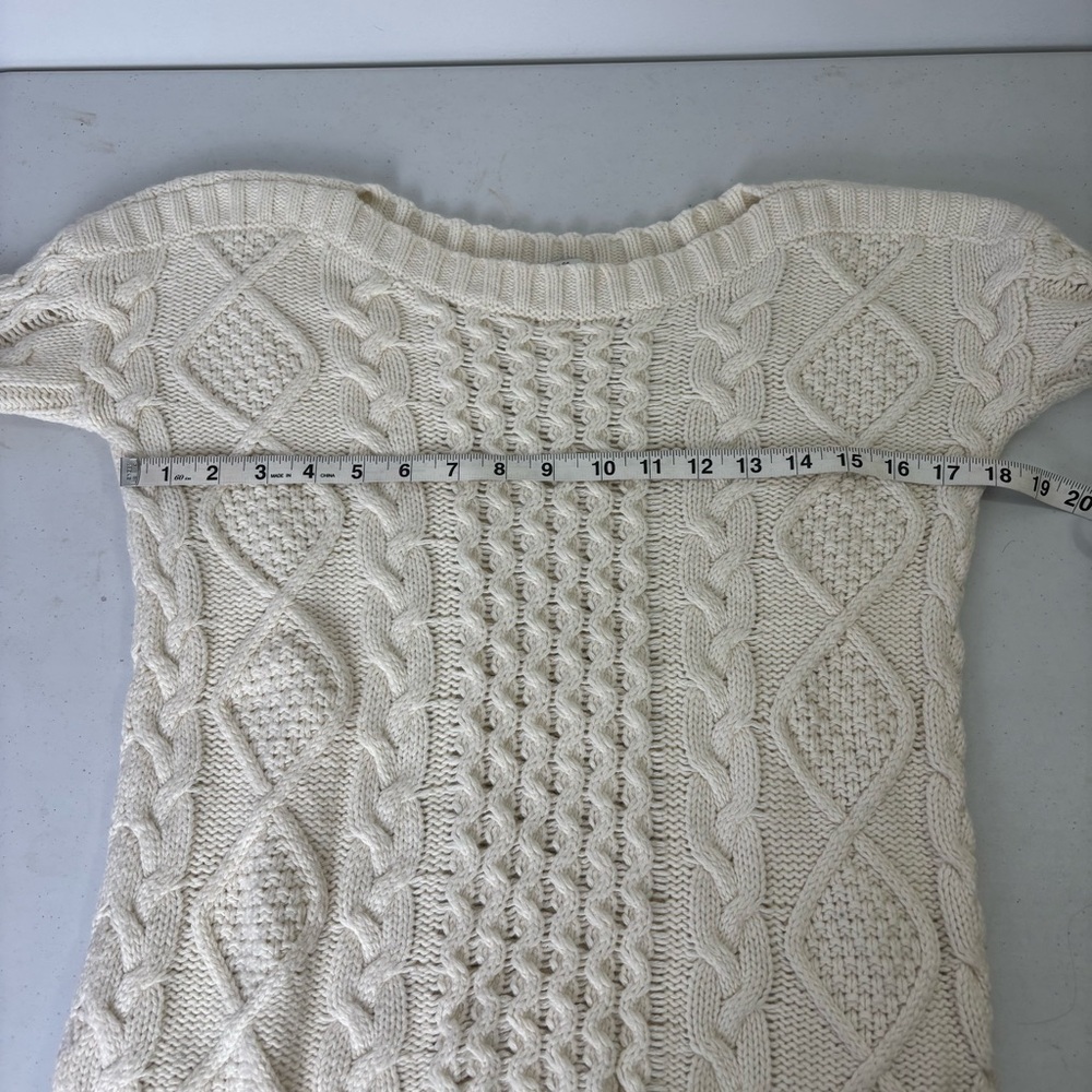 Madewell Women's Cream Cable Knit Sweater - Picture 4 of 6